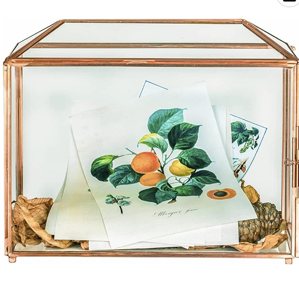 ROSE GOLD CARD BOX WITH LOCK